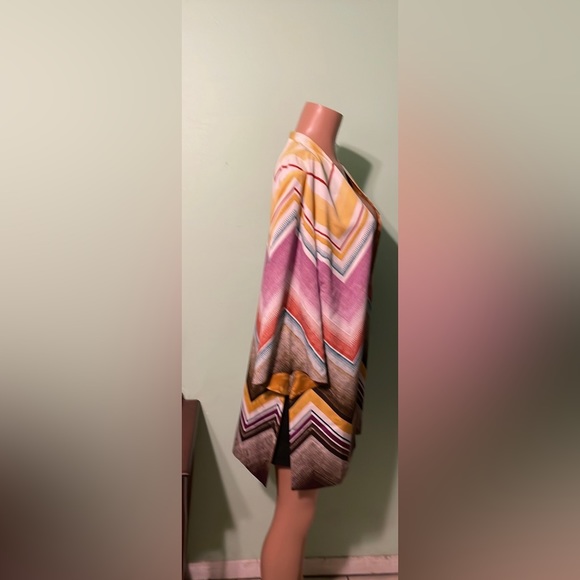 Chico’s Reversible Kimono Boho Shadows 3/4 Sleeve Jacket Multi Open Front - Picture 17 of 17